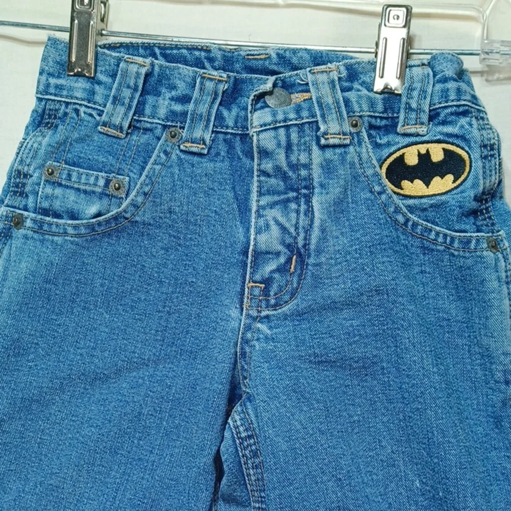 Children's Batman Jeans Warner Bros. Studio Store Size 4 1999 - Picture 5 of 9
